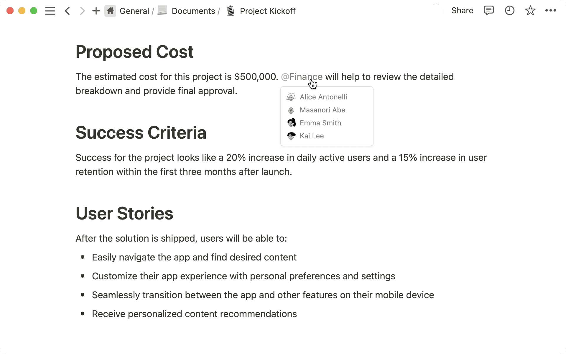 group mentions what-s new